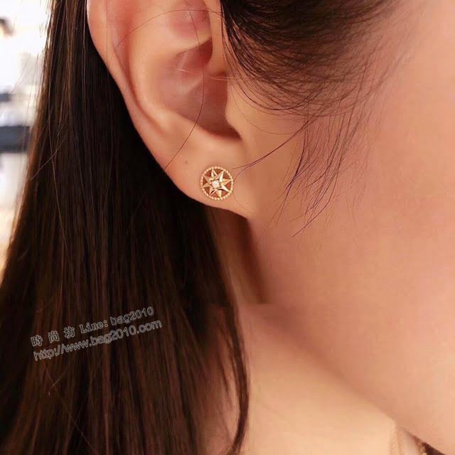 Dior飾品 迪奧經典熱銷款羅盤鏤空耳釘耳環耳飾  zgd1203